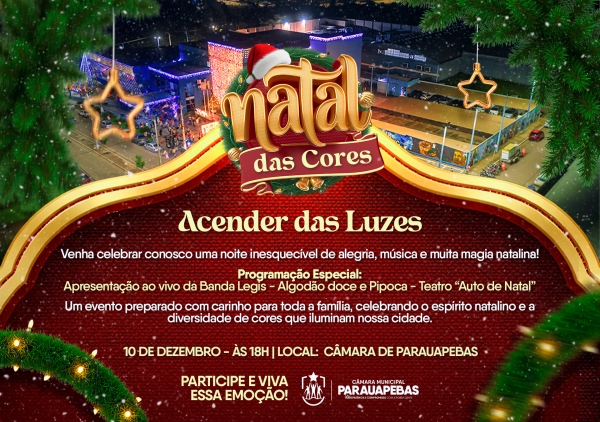 Natal das Cores chega iluminando Parauapebas
