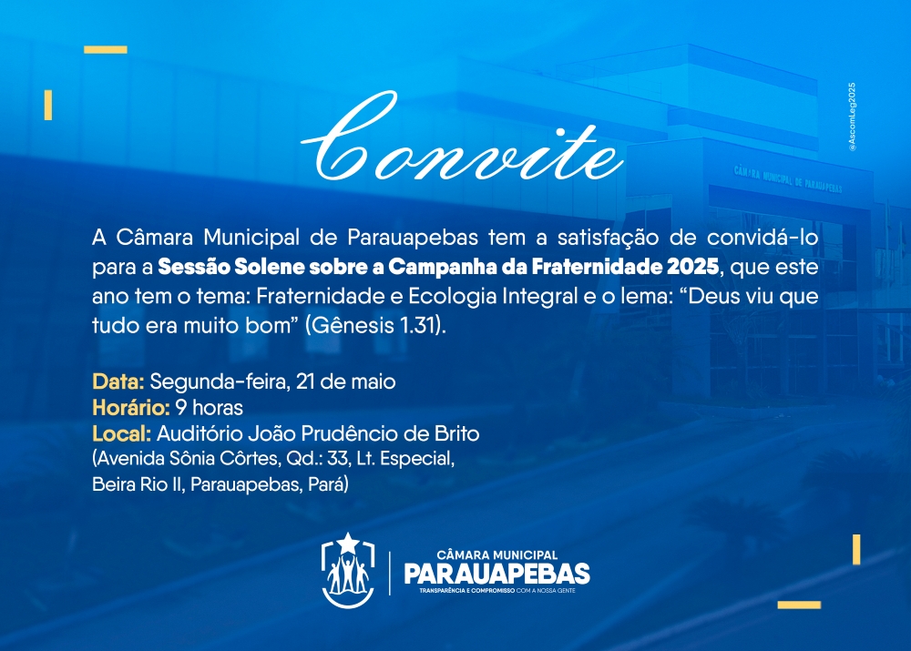 ICMP promove Sessão Solene da Campanha da Fraternidade 2025